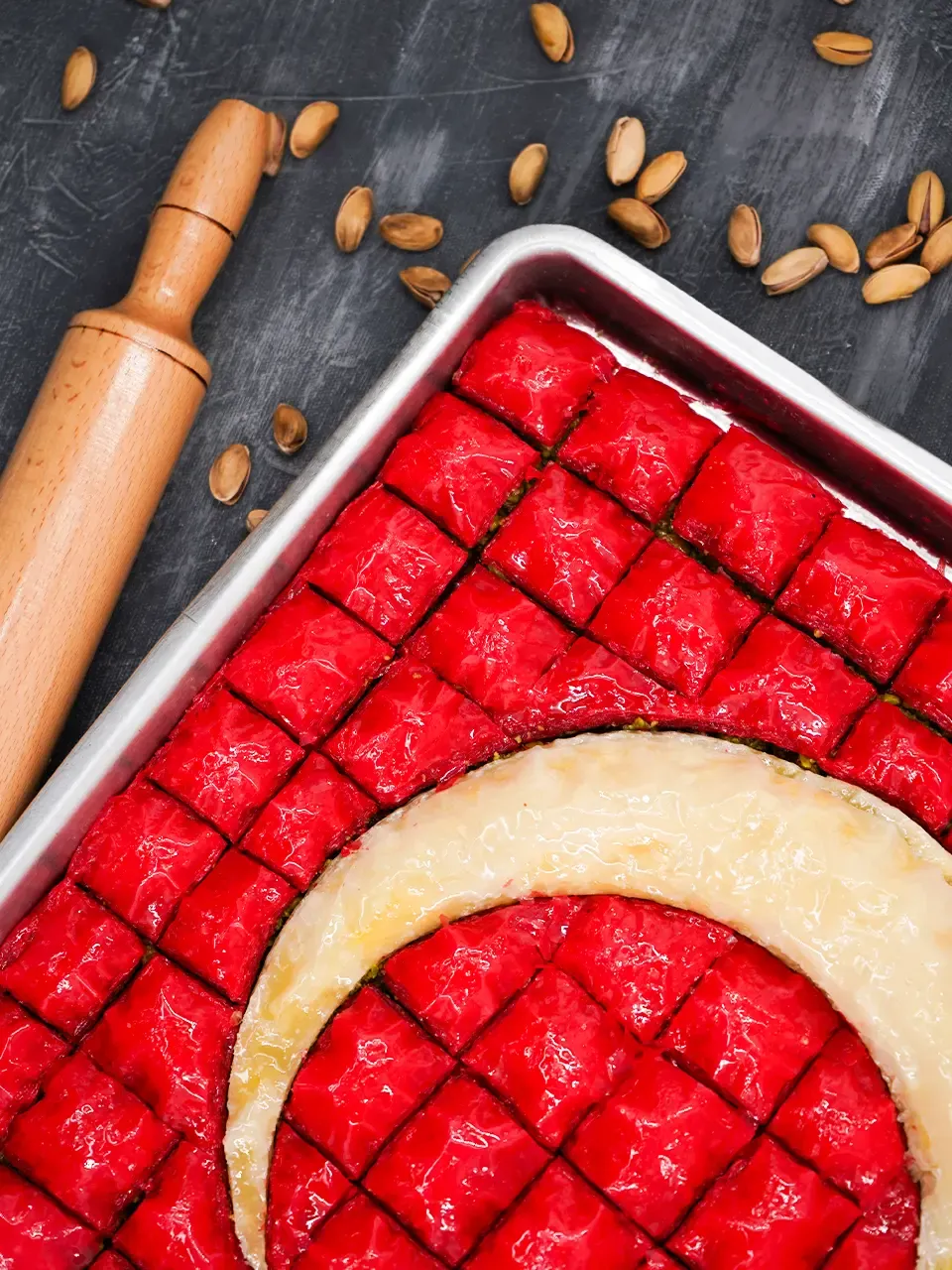 Türk Bayraklı Fıstıklı Baklava