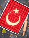 Türk Bayraklı Fıstıklı Baklava